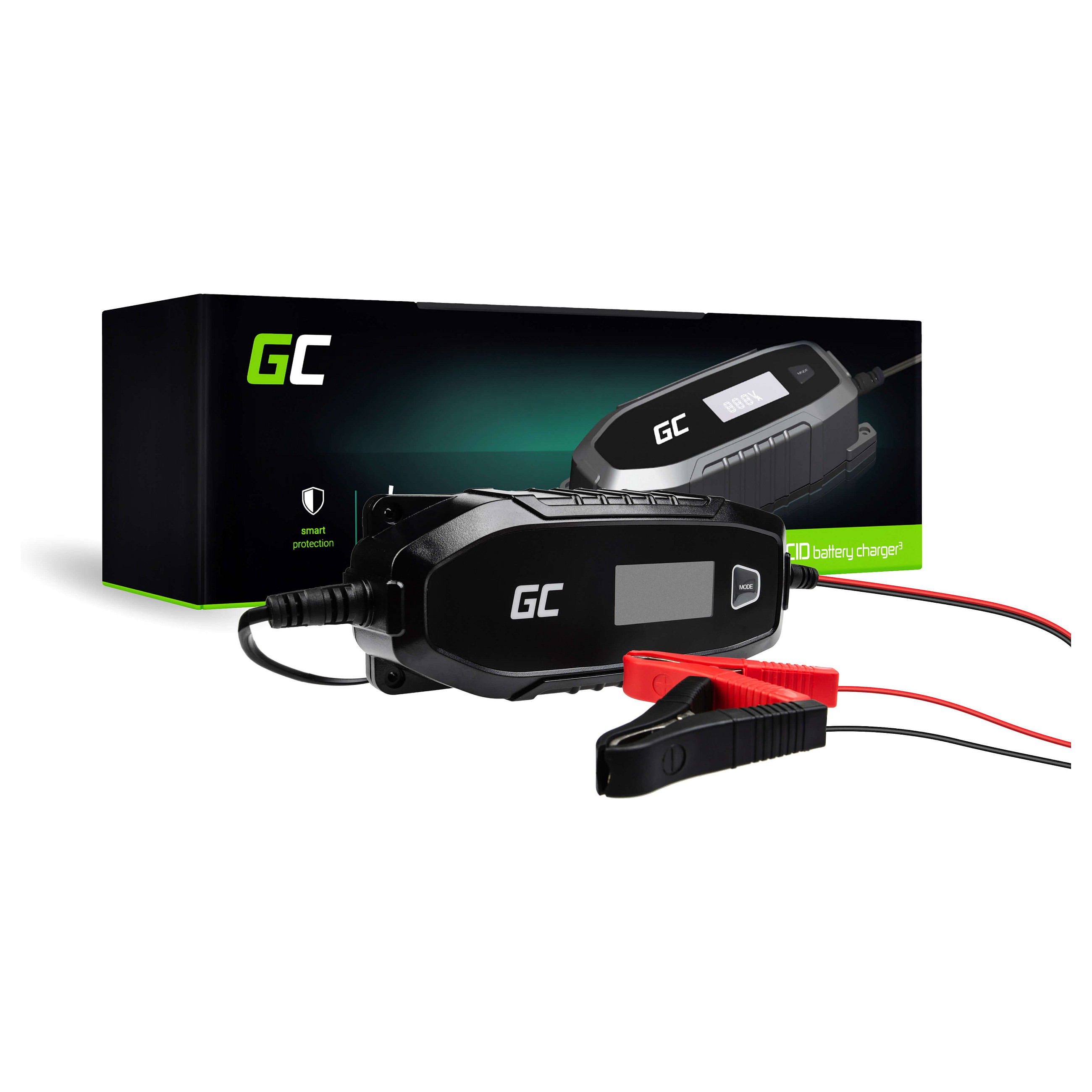 Green Cell Charger for accumulators 6V 12V 4A with diagnostics function
