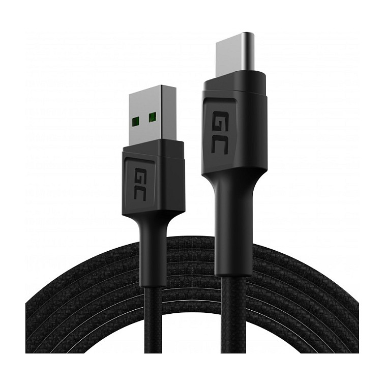 Green Cell Powerstream Cable USB-A USB-C Ultra Charge QC 3.0 200cm Netzwerk