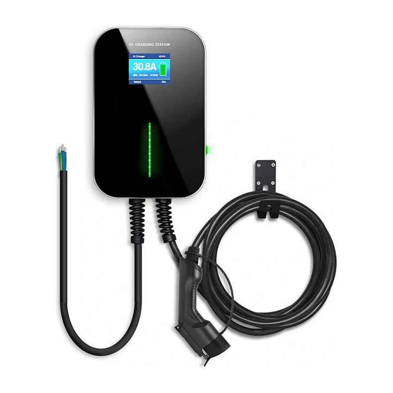 Extralink BS20-BC-22kW-APP Typ 2 32A 22kW | adowarka do samochodu elektrycznego | 3 fazy, ekran LCD, aplikacja, 6,1m