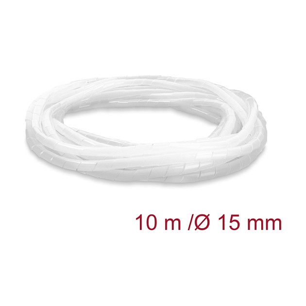 Delock Spiralschlauch 15 mm Durchmesser 10 m transparent