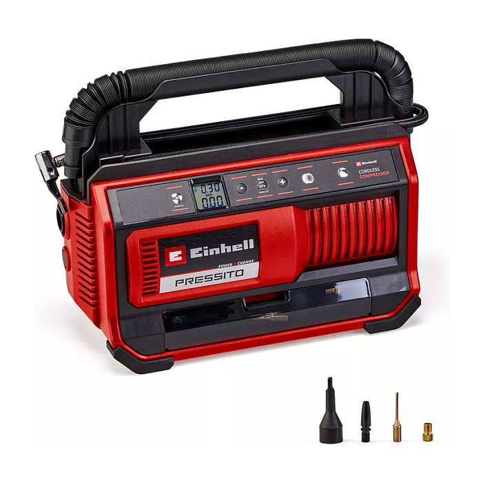 Power X-Change Akku-Kompressor PRESSITO 18/25, 18Volt (rot/schwarz, ohne Akku und Ladegert) Werkzeuge