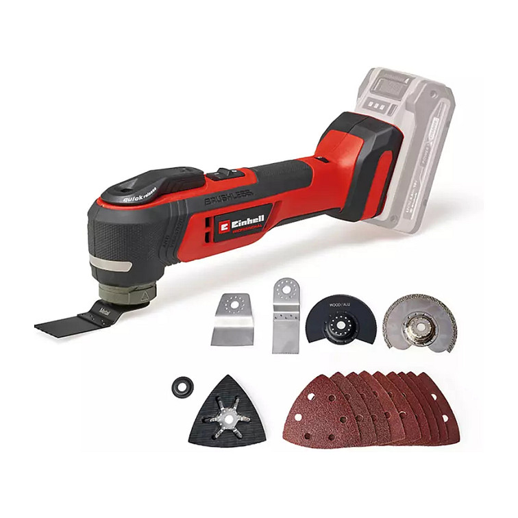 Professional Akku-Multifunktions-Werkzeug TP-MG 18 Li BL-Solo, 18Volt (rot/noir, sans Akku et Ladegert, inkl. Zubehr)