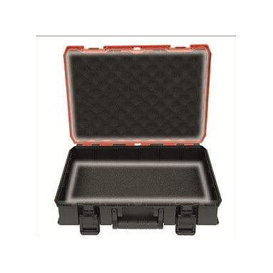 Systemkoffer E-Case S-F foam (schwarz/rot, mit 2 Schaumstoffeinlagen)