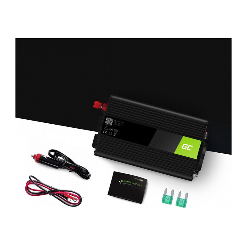 Green Cell Power Inverter 24V to 230V 500W/1000W Pure sine wave