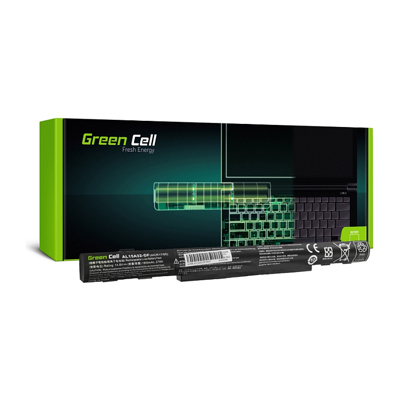 Greencell Laptop Battery AL15A32 for Acer Aspire E5-573 V3-574G 14.8V 1800mAh Batterien