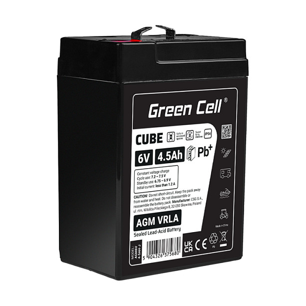 Green Cell AGM6V4-5AH-J UPS battery