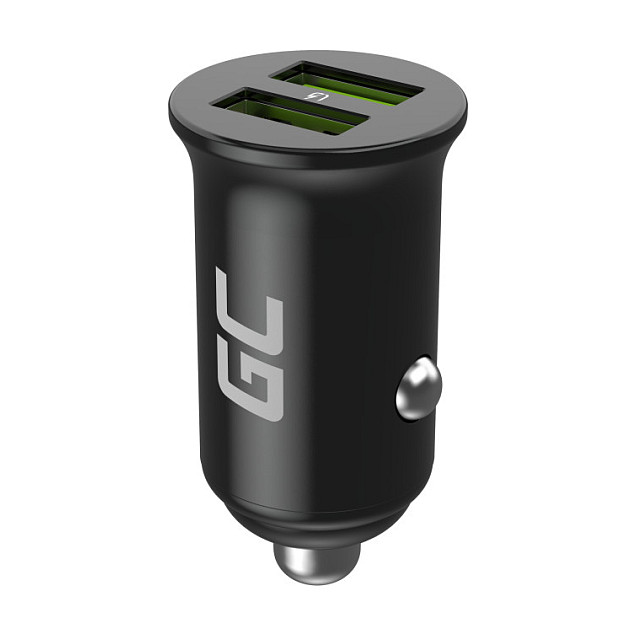 Green Cell GC CADM-GC-36AA - USB-Ladegeraet 36 W 2x USB-A schwarz