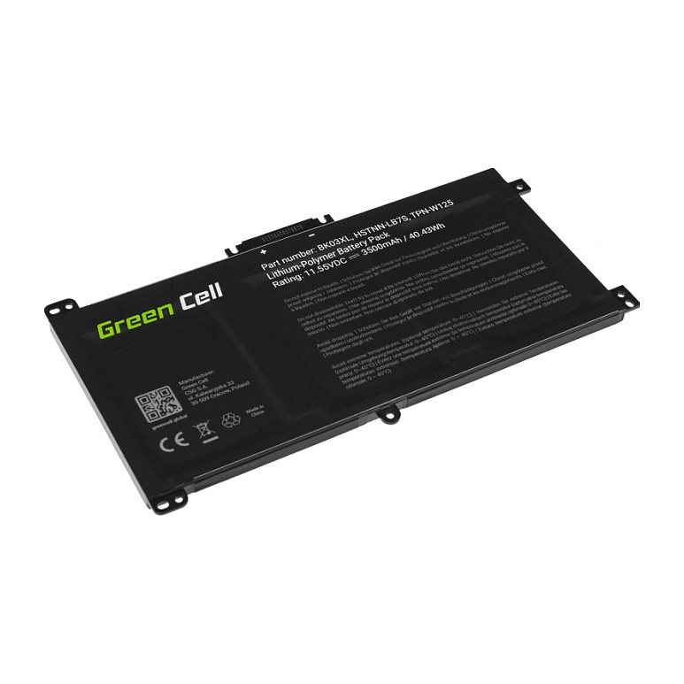 Greencell Laptop Battery BK03XL for HP Pavilion X360 14-BA 11.55V 3500mAh