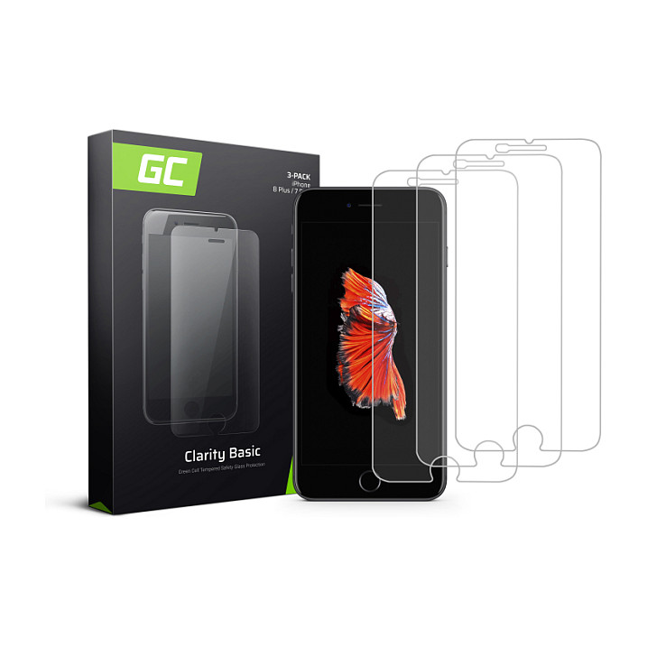 Green Cell 3x Screen Protector GC Clarity for Apple iPhone 6+ / 6S+ / 7+ / 8+