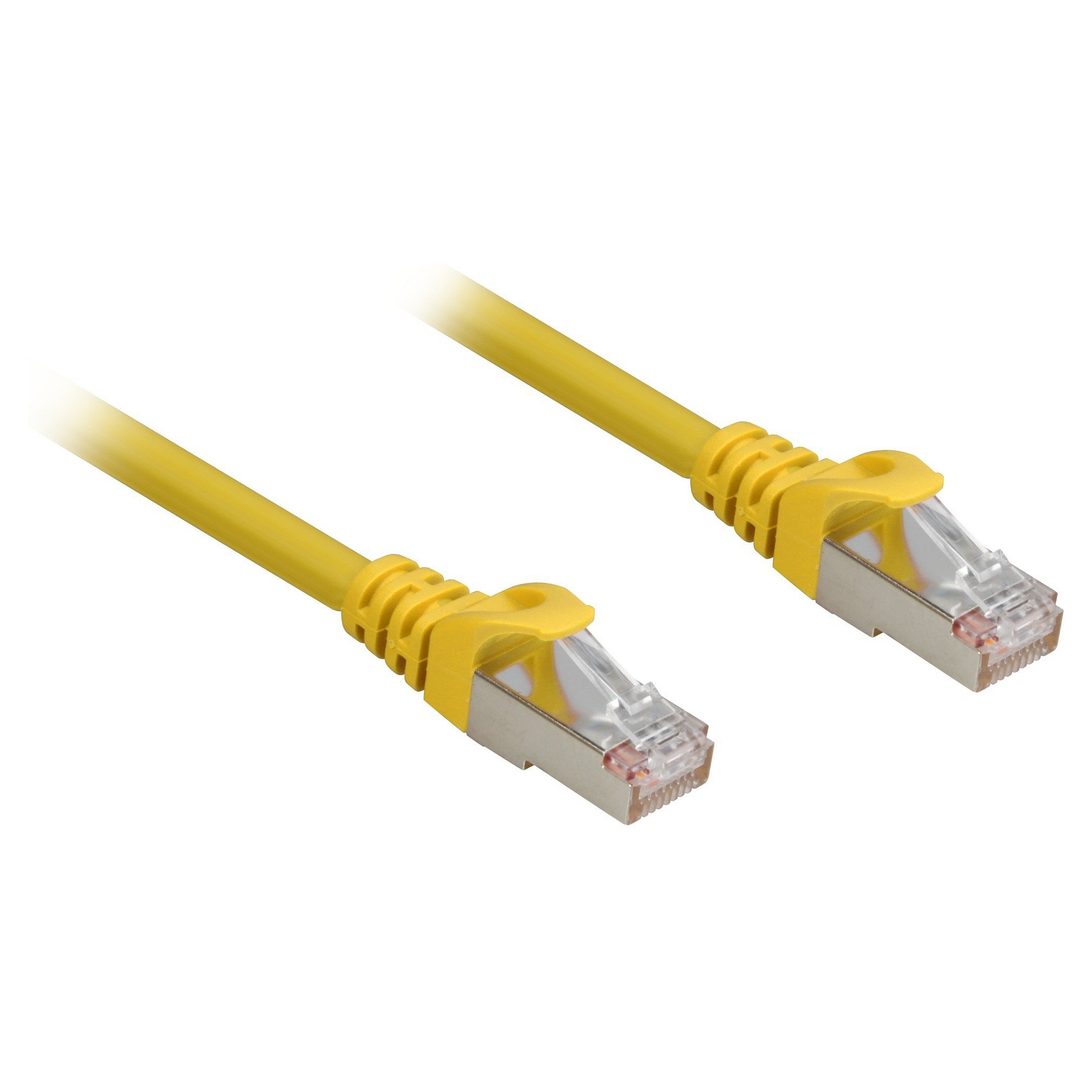 Sharkoon Patchkabel RJ45 Cat.6a SFTP (gelb, 2 Meter, LSOH (Halogenfrei))