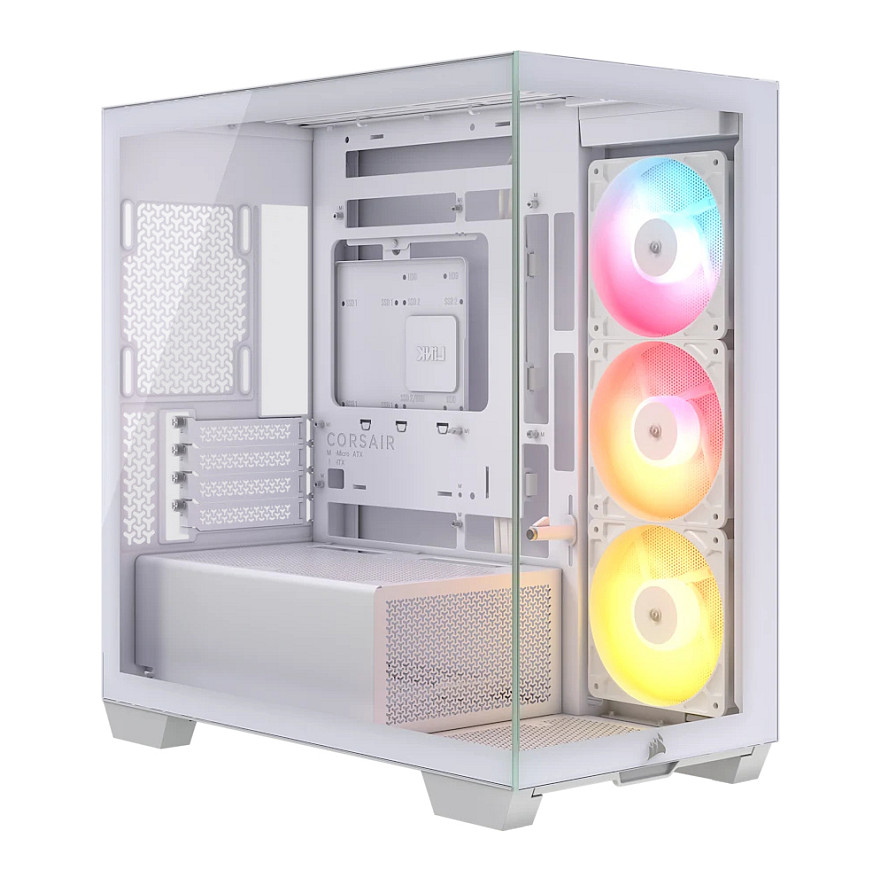 CORSAIR 2800X RS-R ARGB Micro-ATX Gehäuse Weiß
