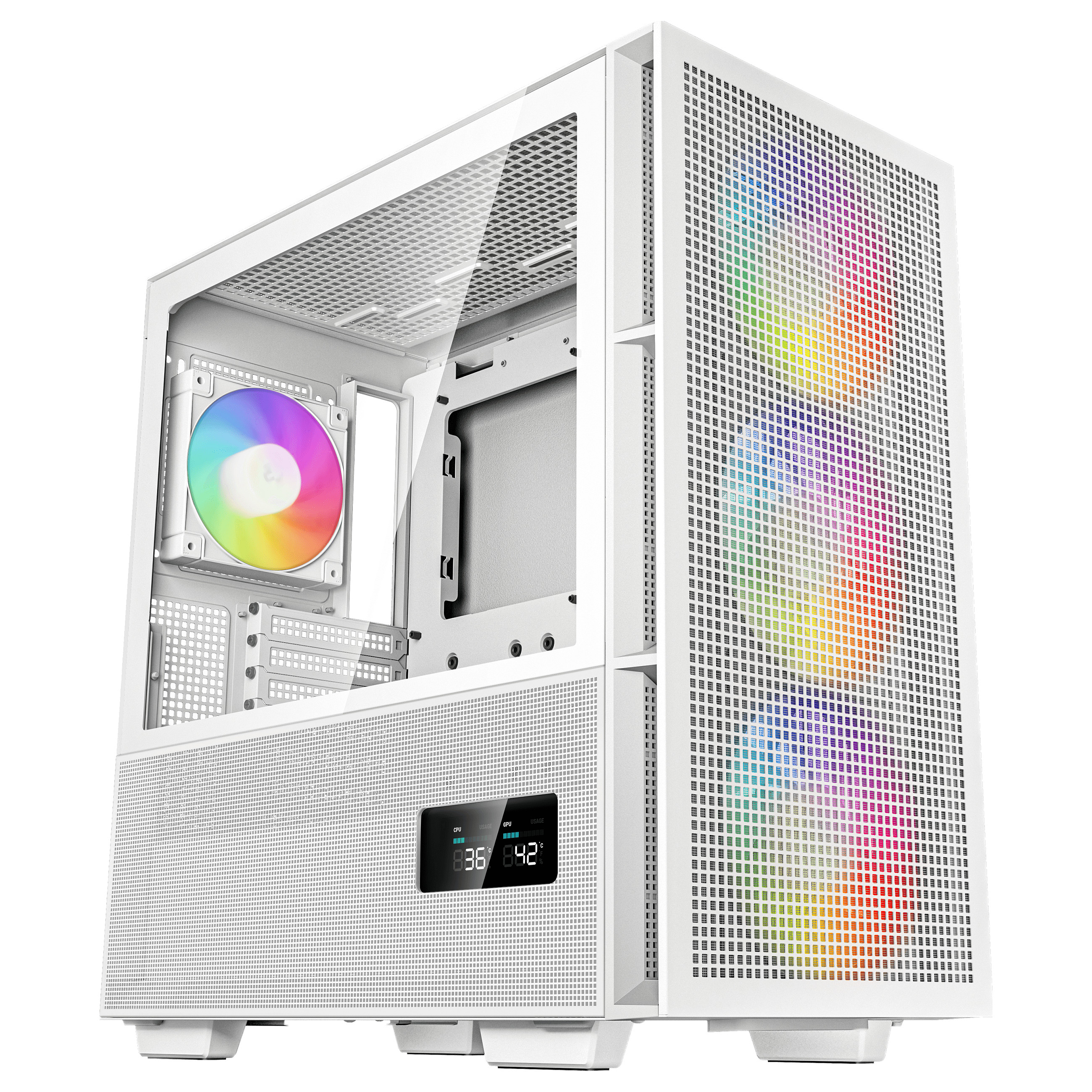 DeepCool CH560 Digital WH White Tempered Glass