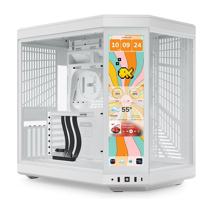 HYTE Y70 Midi Tower Touch Infinite Snow White Midi-/Mini-Tower