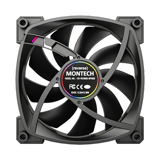 Montech RX120 PWM 120x120x25 (schwarz, 120 mm)