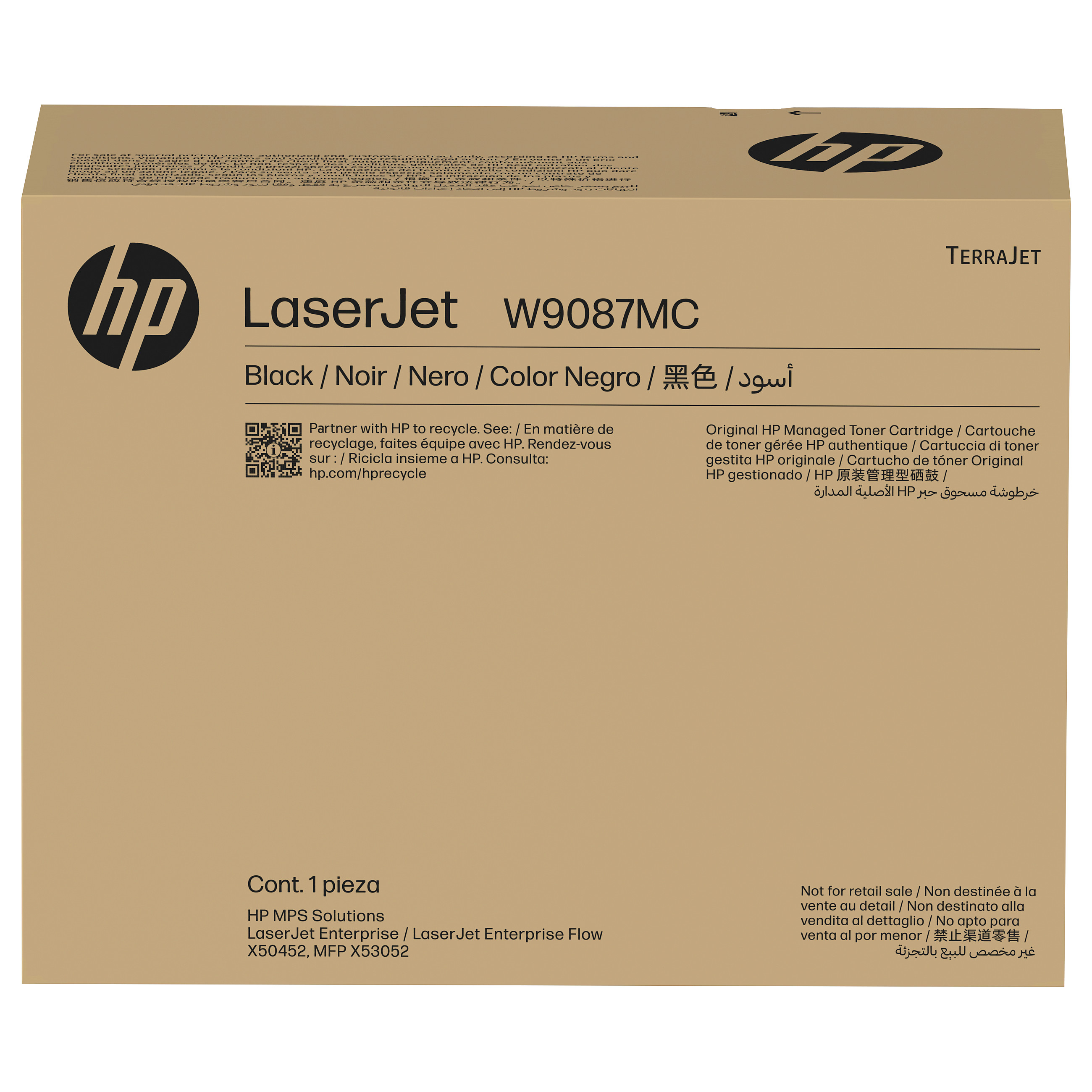 HP W9087MC Black Managed LaserJet Toner Cartridge Schwarz 30000Seiten