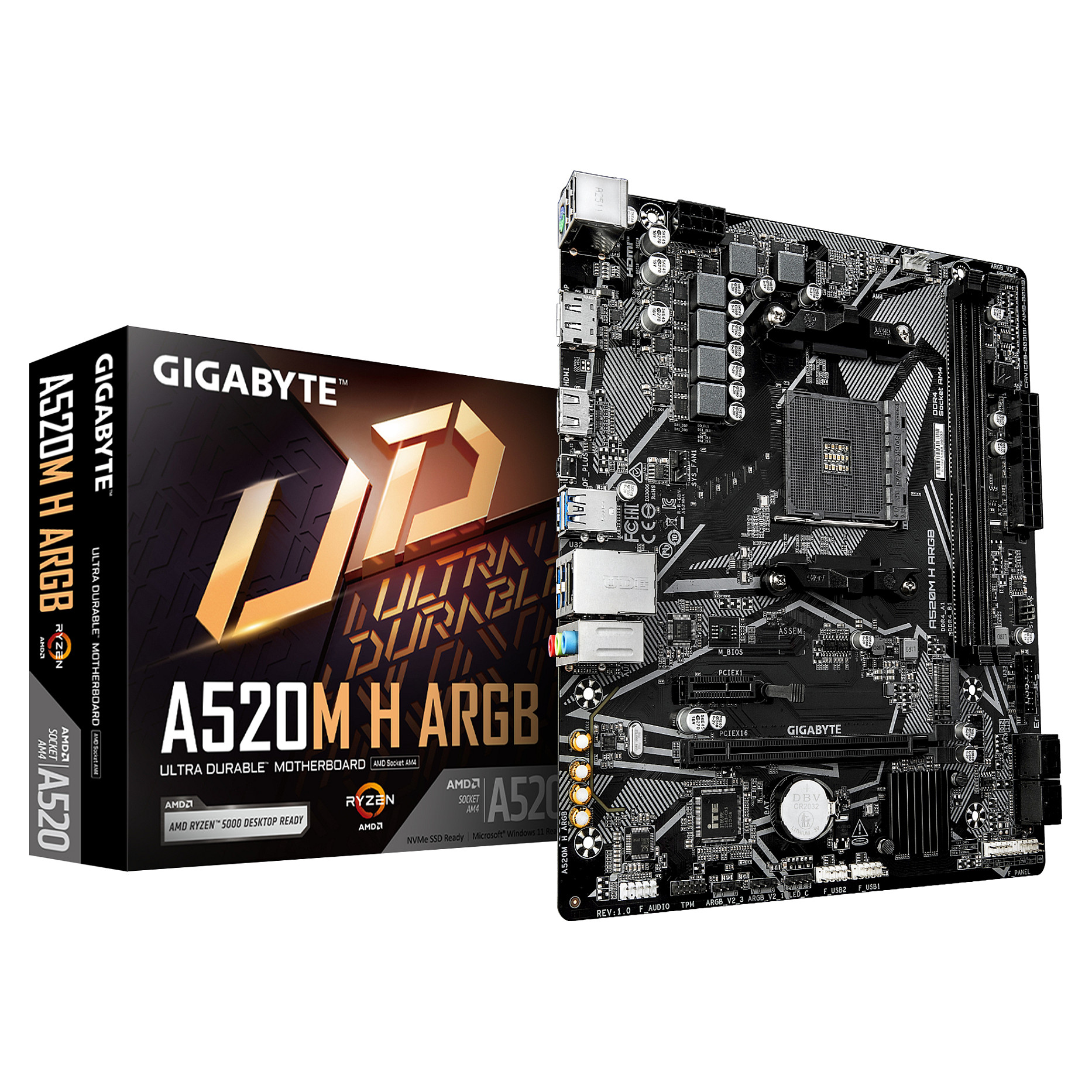 Gigabyte A520M H ARGB (A520,AM4,mATX,DDR4)