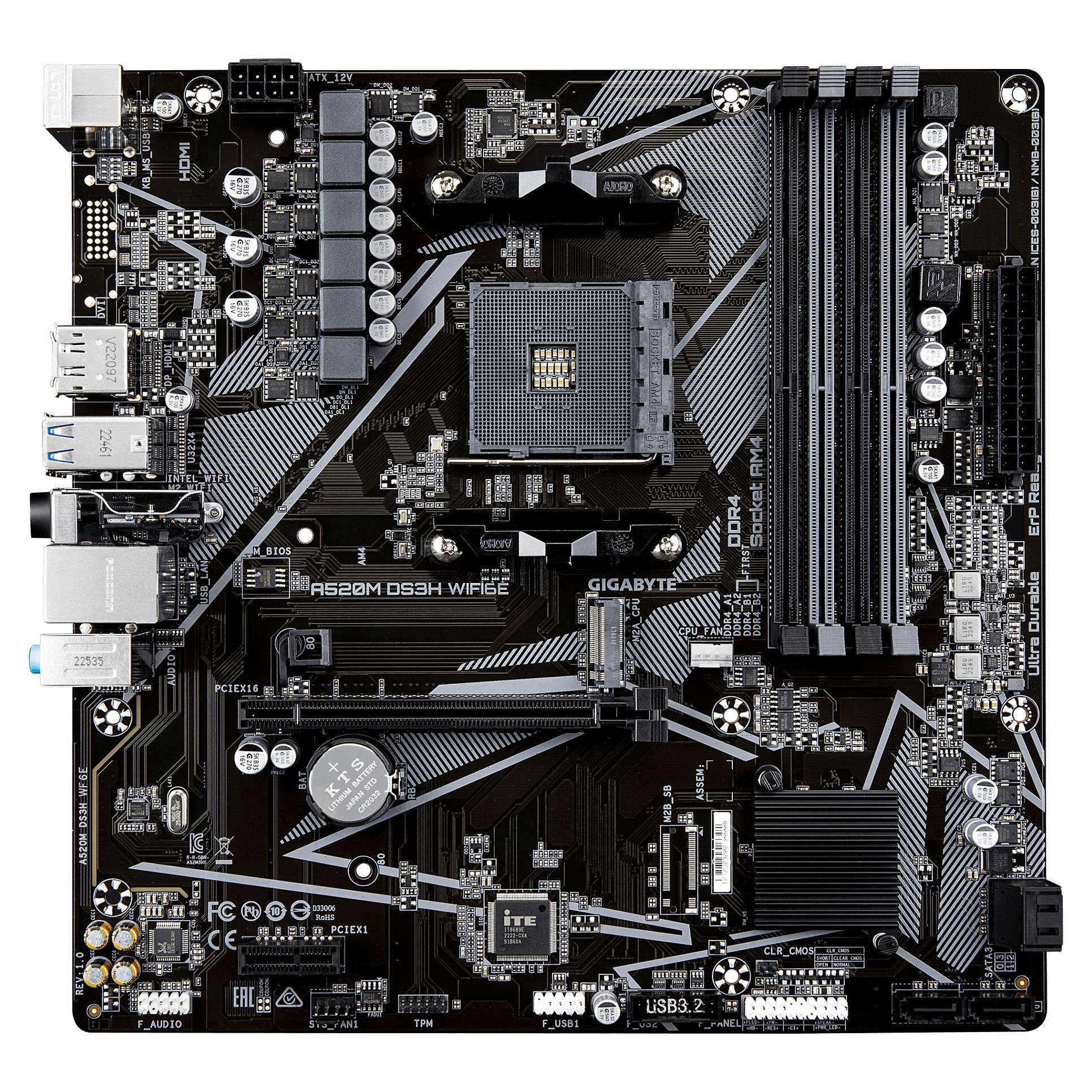 GIGABYTE A520M DS3H WIFI6E