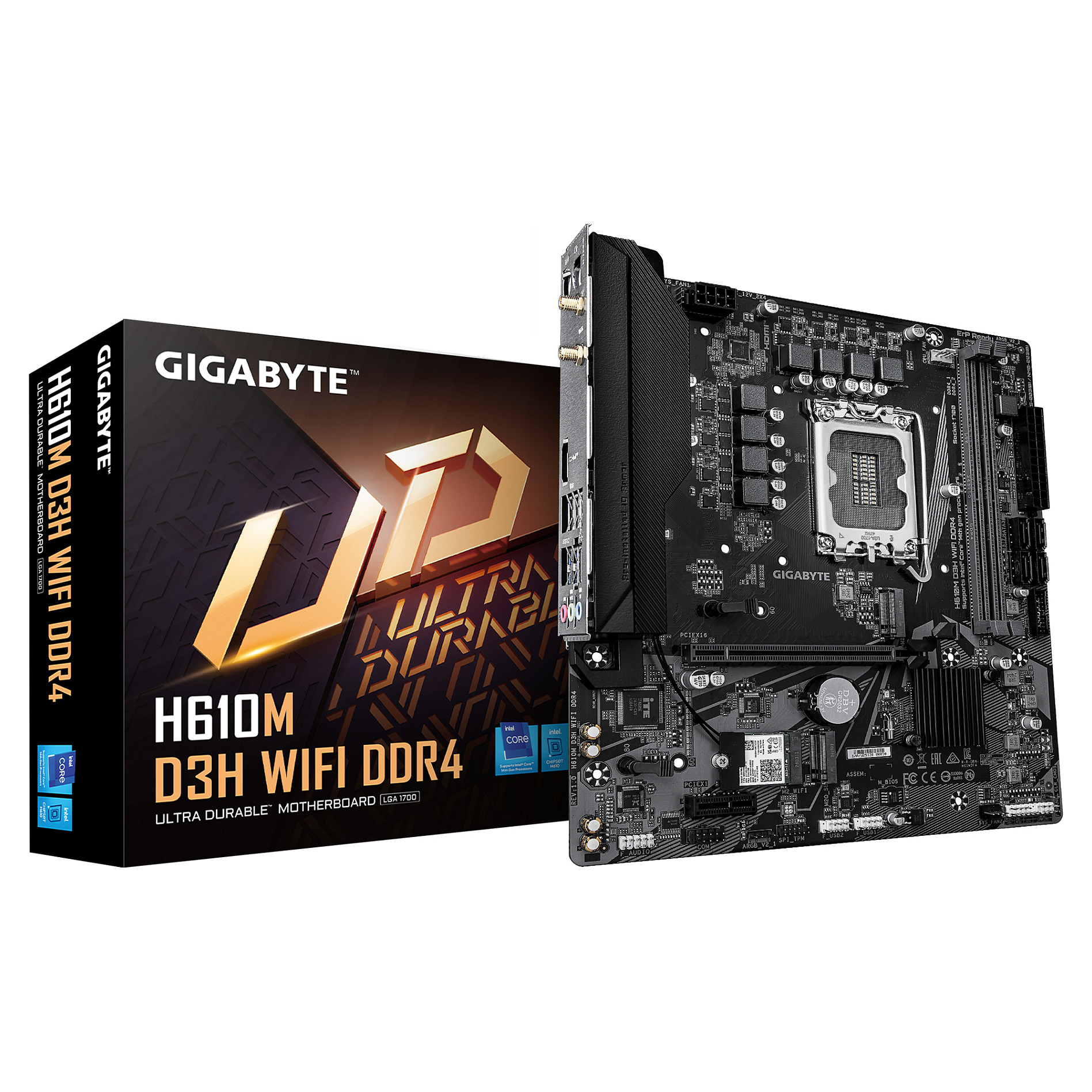 GIGABYTE H610M D3H WIFI DDR4 motherboard Mainboards Intel
