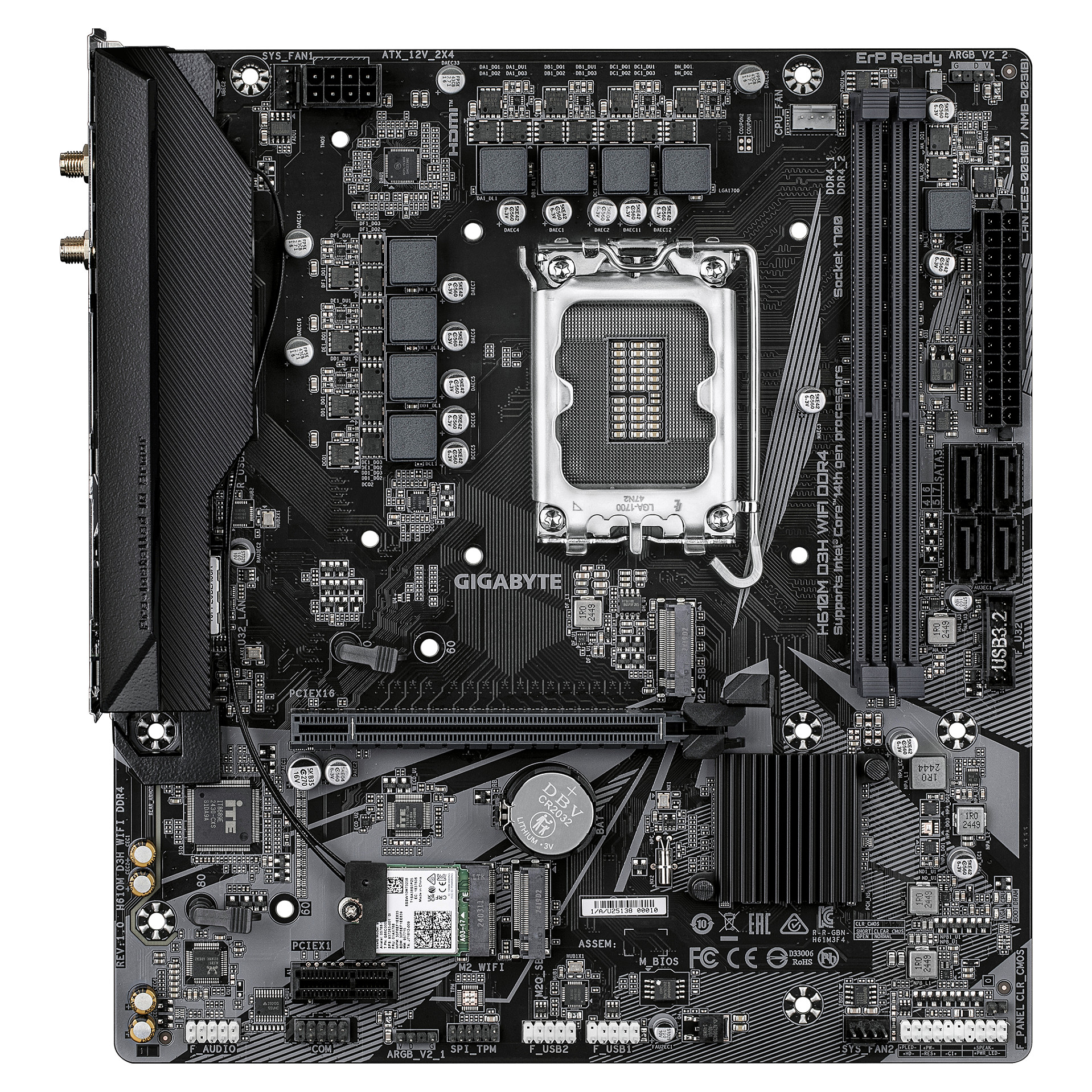 GIGABYTE H610M D3H WIFI DDR4 motherboard