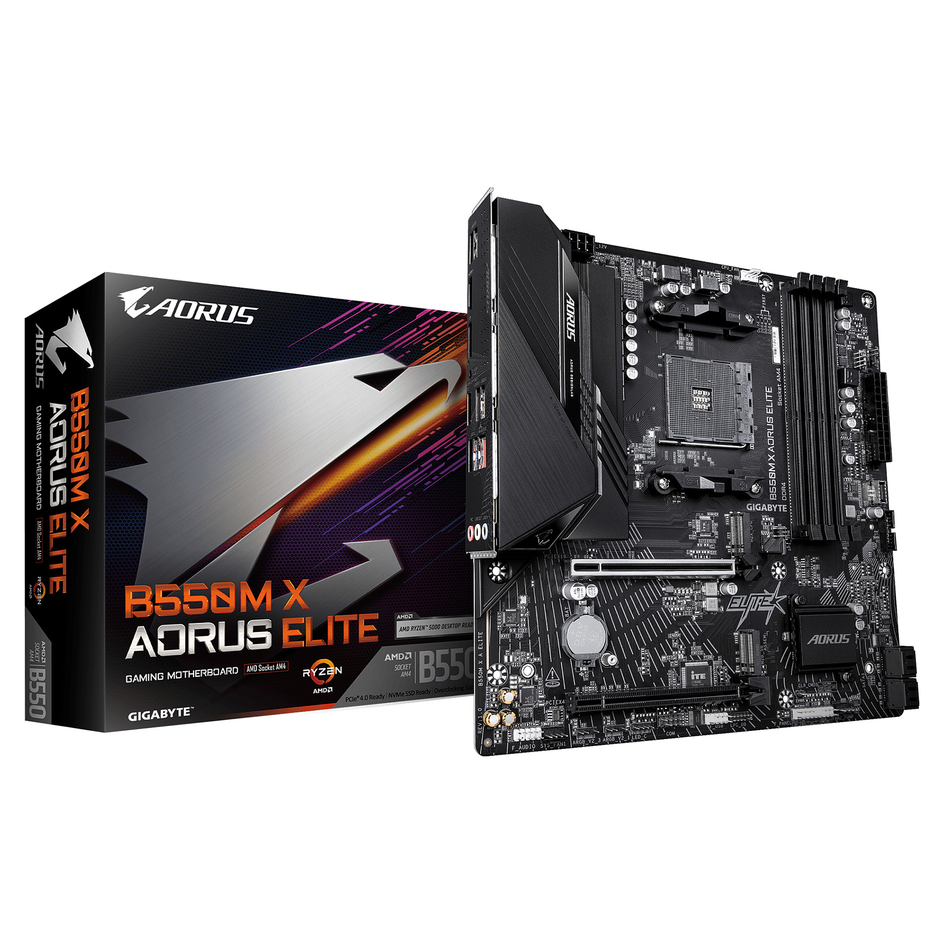 GIGABYTE B550M X AORUS ELITE AM4 4xDDR4 HDMI DP 2xM.2