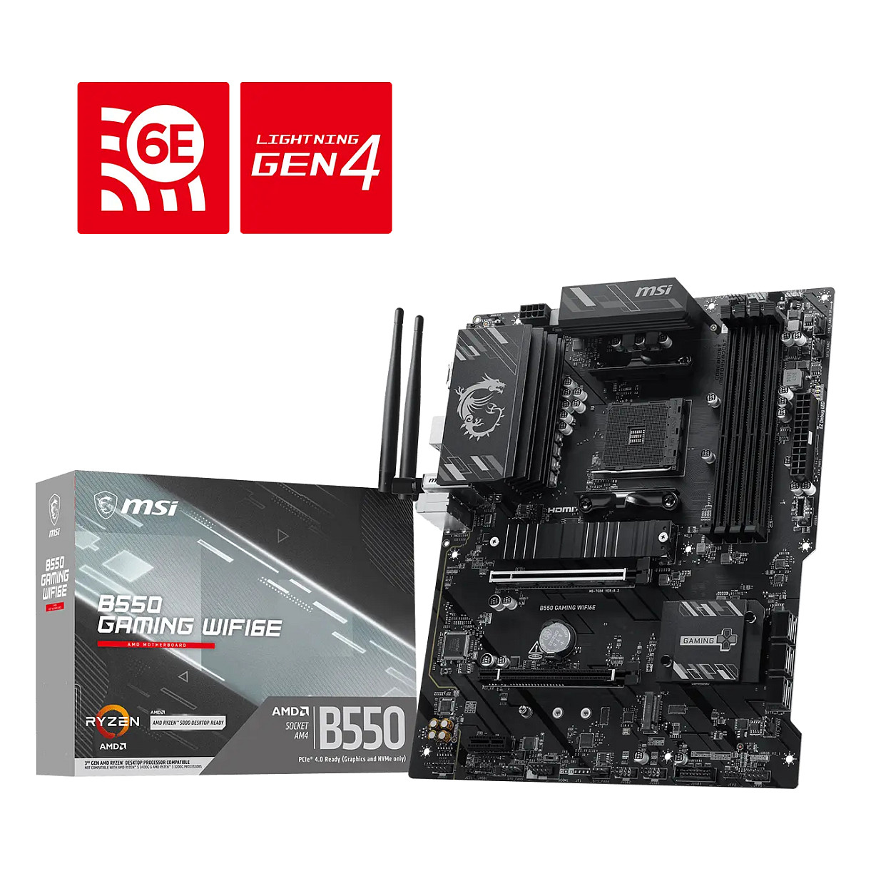 MSI B550 Gaming WiFi6E (B550,AM4,ATX,DDR4) Mainboards AMD