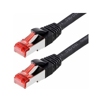 helos Patchkabel Cat.6 GHMT AWG 27/7 noir 0,25 m