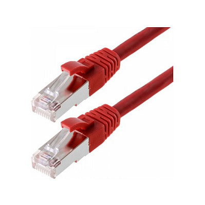 helos Cat.5e Patchkabel SF/UTP AWG 26 rot 3,0 m