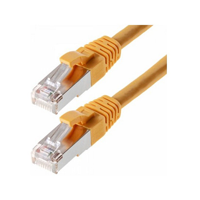 helos Cat.5e Patchkabel SF/UTP AWG 26 gelb 0,5 m