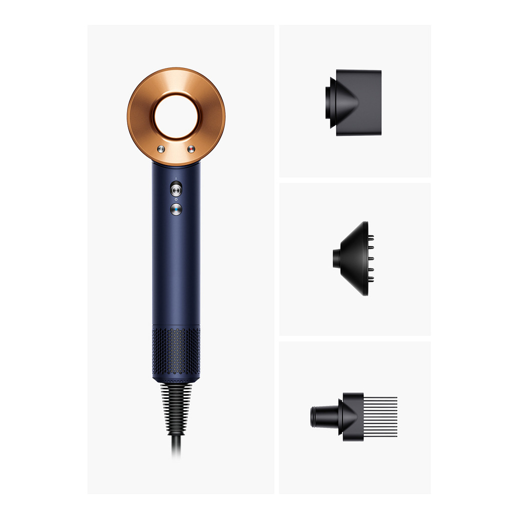 Hair Dryer Supersonic HD07 - Prussian Blue/Rich Copper