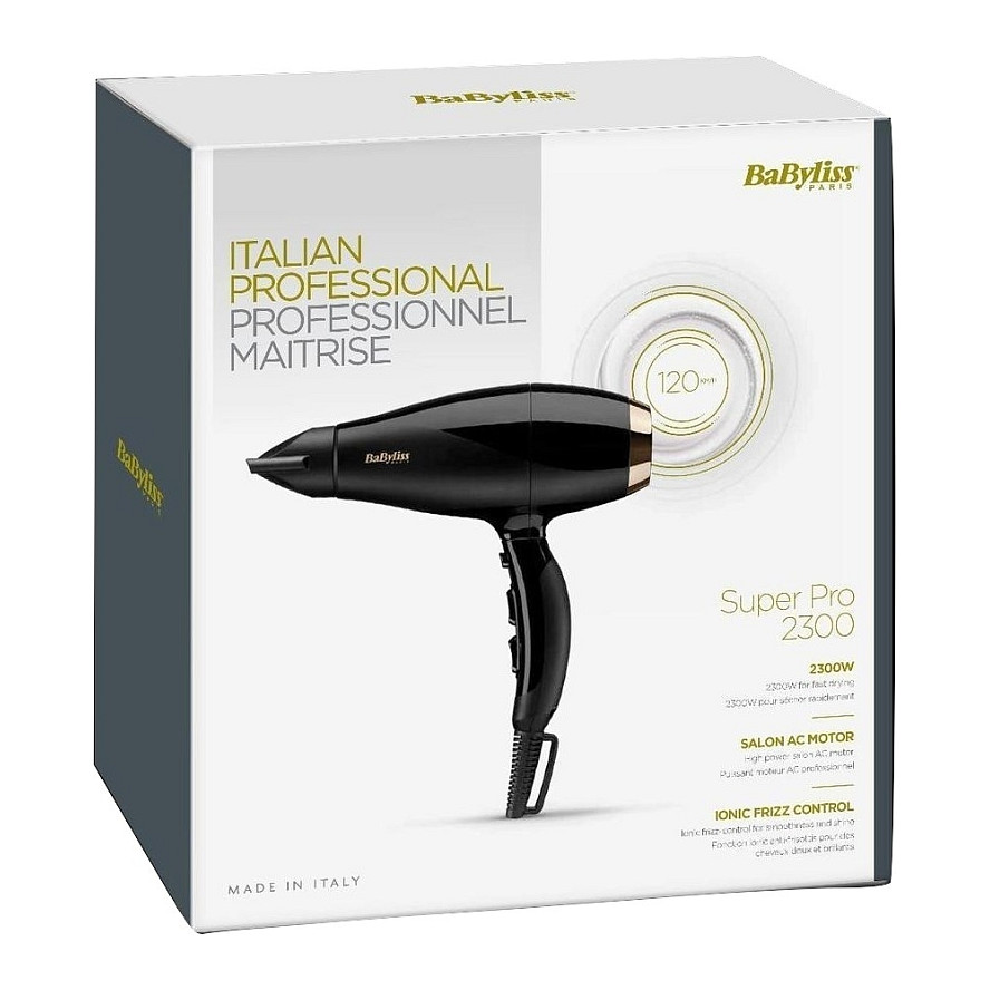 Hair Dryer Super Pro 2300 black Schwarz (6714E)