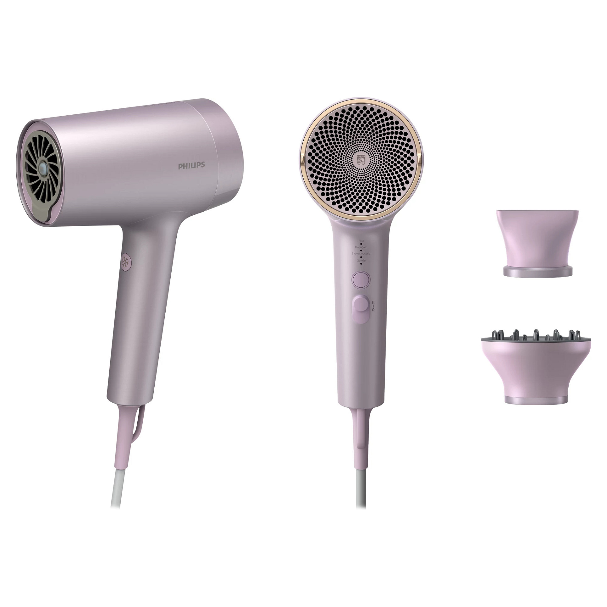 7000 Series Hair Dryer BHD723-10 with ThermoShield Technology 1800W Lilac Körperpflege