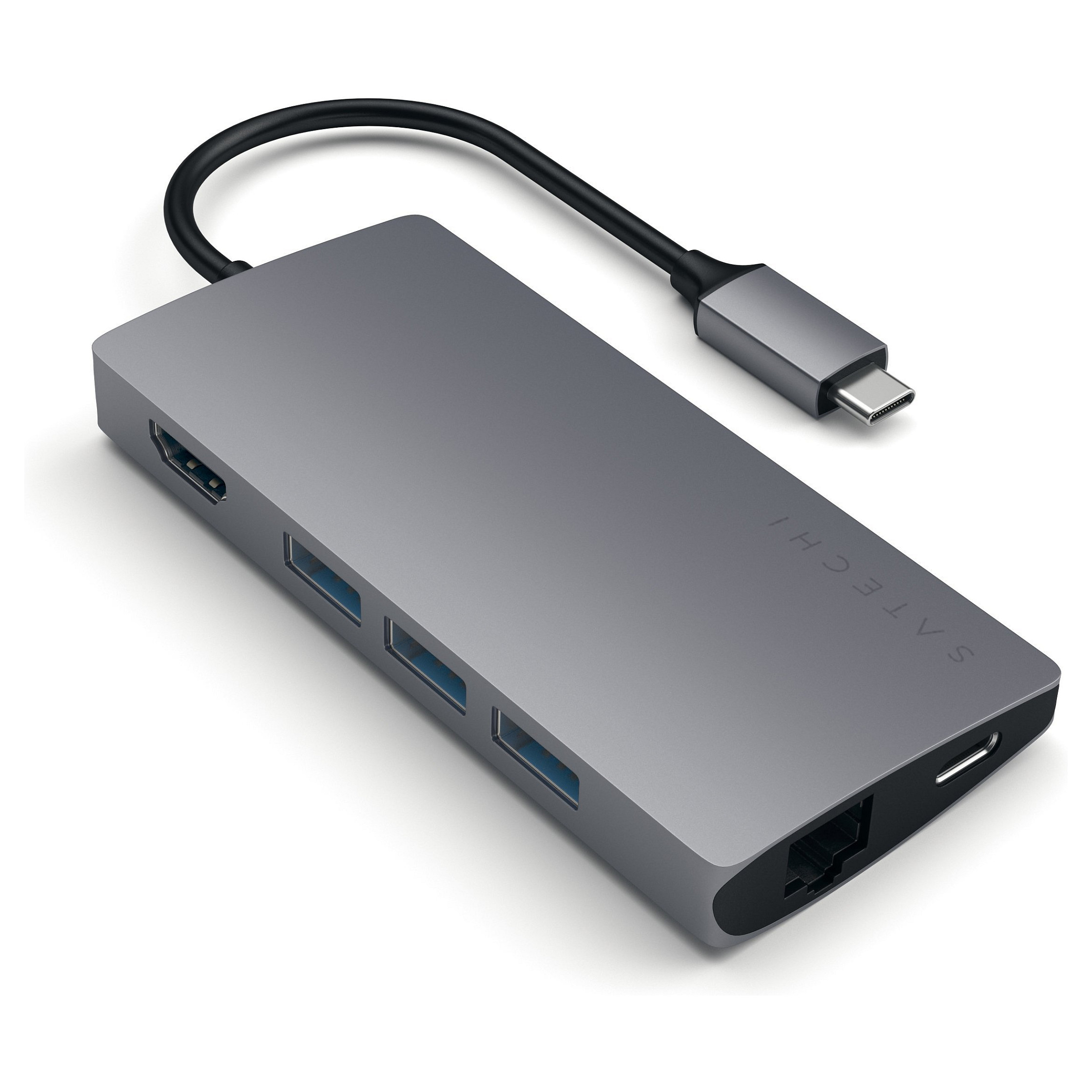 Satechi USB-C V2 Multi-Port Hub 8 in 1, Space Grau, ST-TCMA2M Zubehör Notebooks