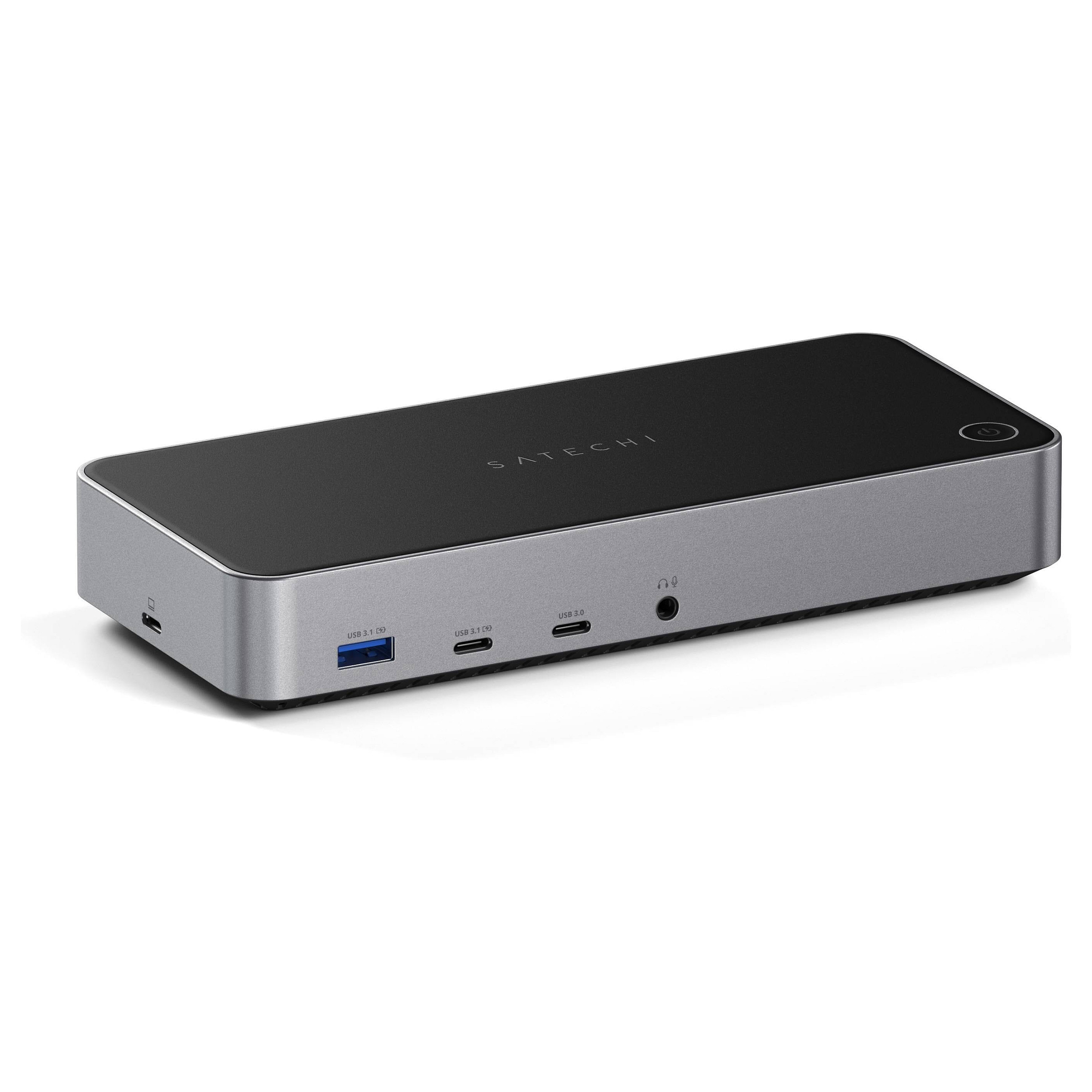 Satechi Triple 4K Display Docking Station, Space Grau, ST-D4KTM-EU Zubehör Notebooks