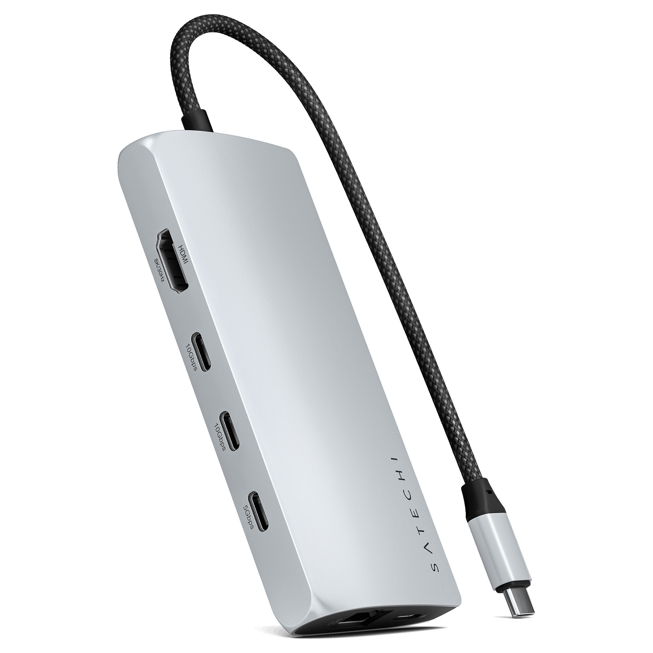 Satechi USB-C Multiport Adapter 8K with Ethernet V3 silver Zubehör Notebooks