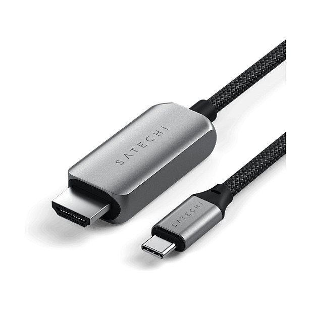 Satechi USB-C to HDMI 2.1 8K Kabel, Länge: 1,96m Verfügt über einen HDMI 2.1- sowie einen USB-C-Anschluss