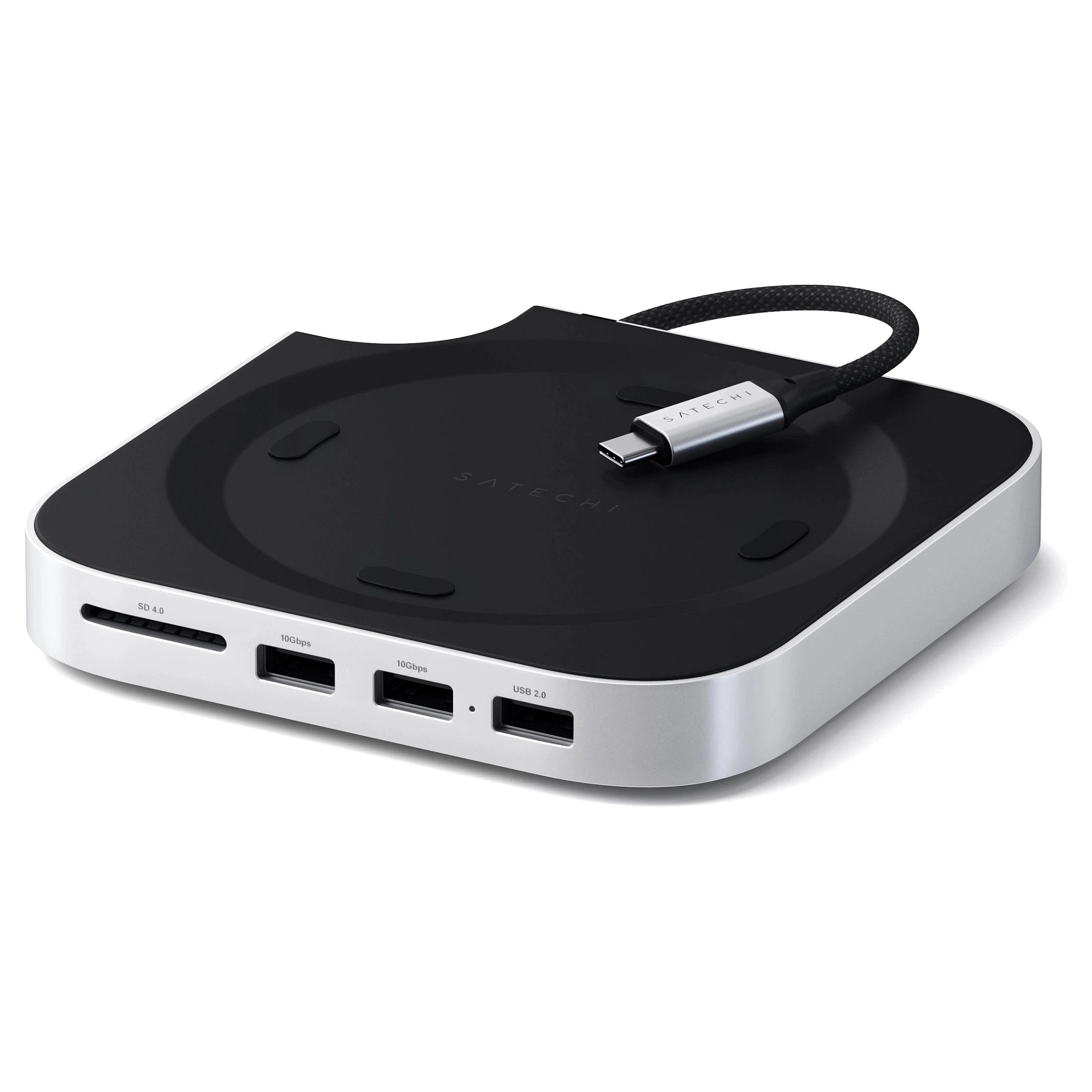 Satechi Stand Hub für Mac Mini (M4), Silber, ST-GNMMES