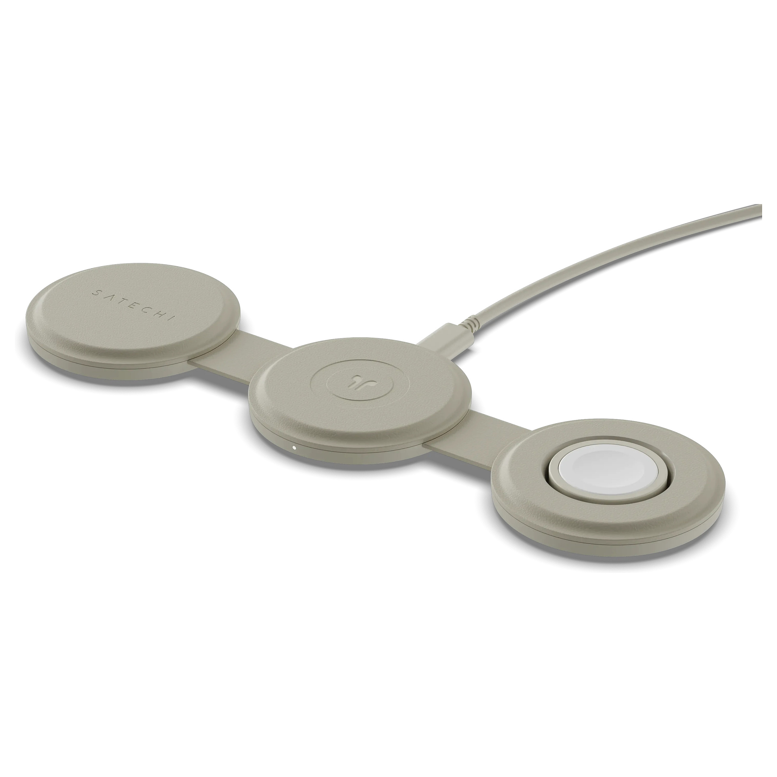 OntheGo Wireless Charger mit QI2, Sand, 3 in 1, 15W, ST-QTG31W