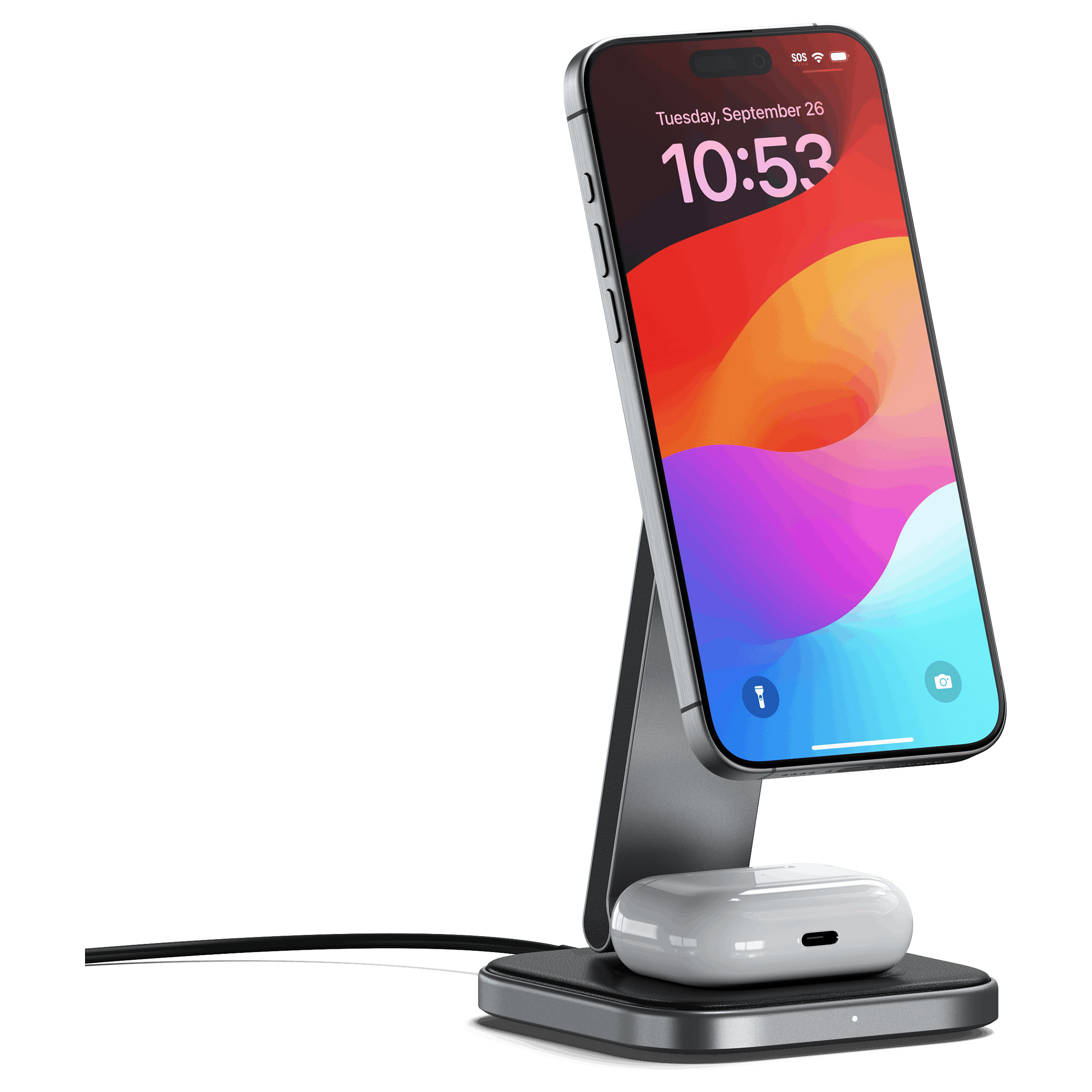 Wireless Charger - 2-in-1 foldable Qi2 Smartphone Zubehör