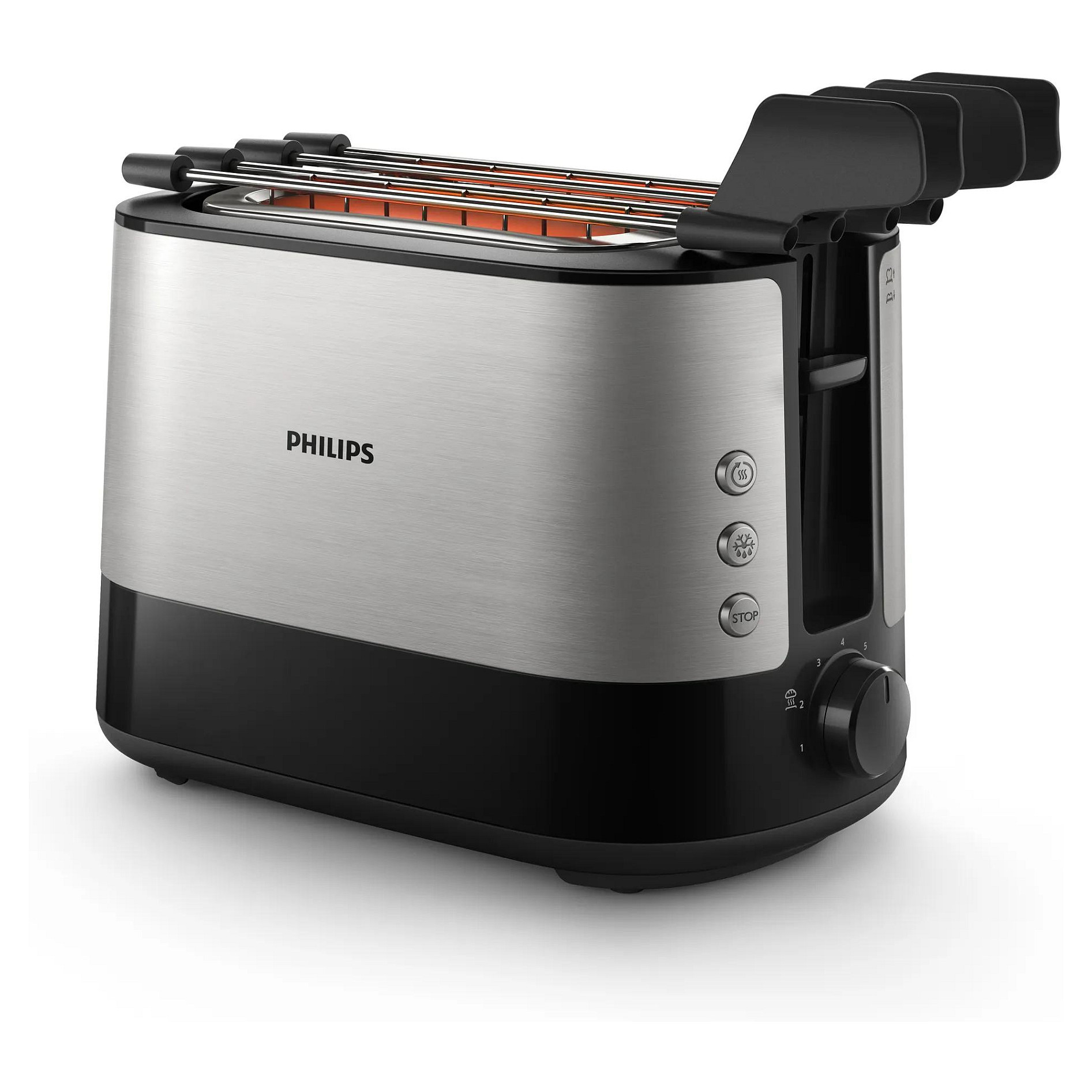 HD2639/90 Viva Collection - 2 Scheiben Toaster - Edelstahl - Metall Haushaltskleingeräte