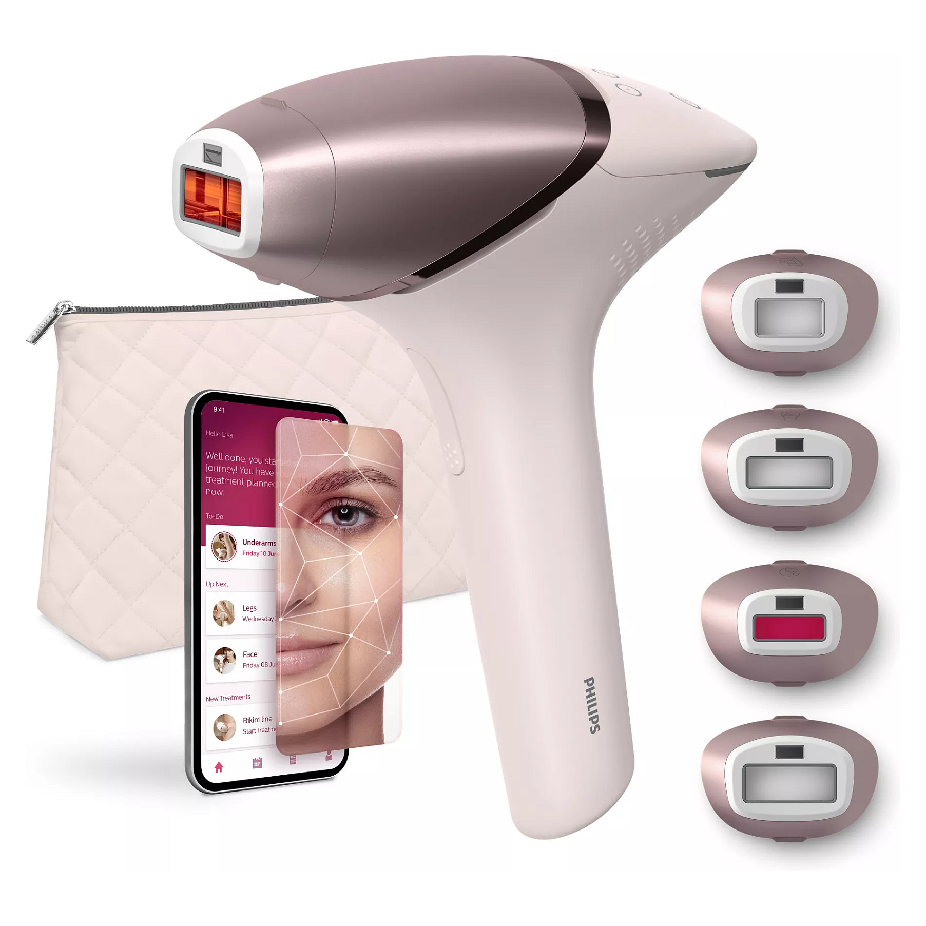 light hair remover Intense pulsed light Pink gold Körperpflege