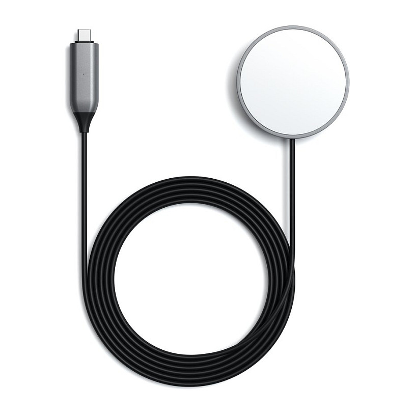 Satechi Magnetic Wireless Charging Cable space gray