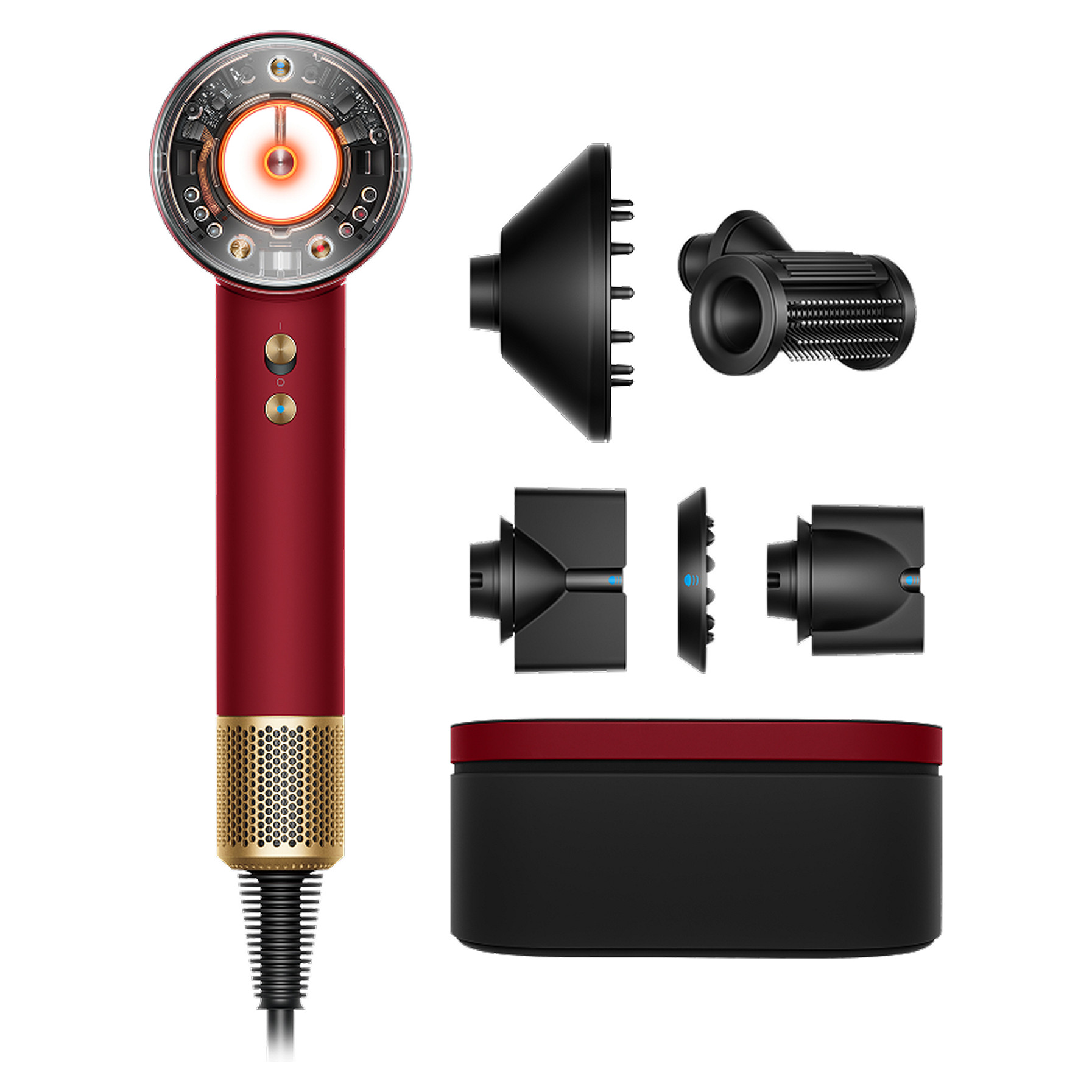 Supersonic HD 16 Nural Haartrockner Ceramic Samtrot / Gold Körperpflege