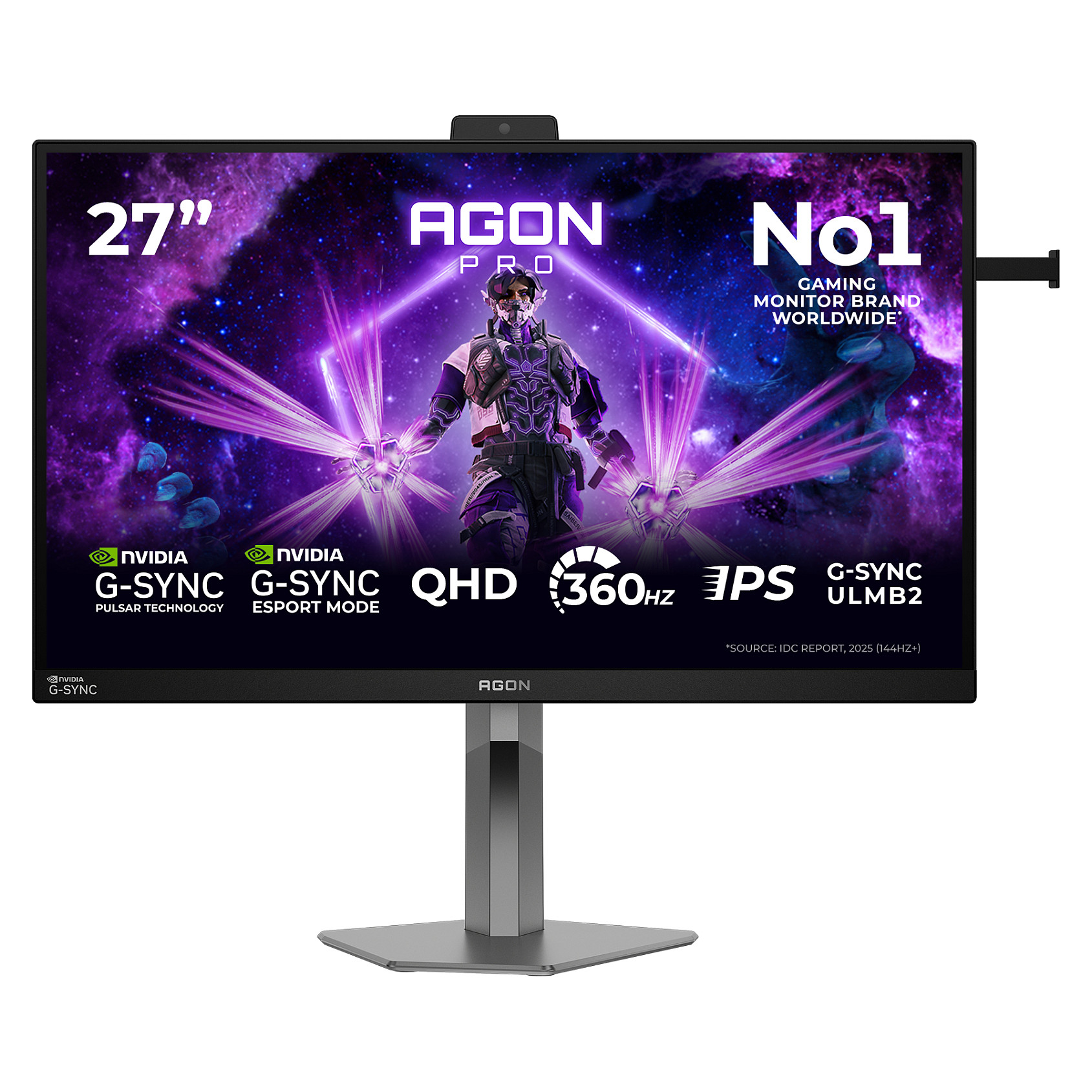 AOC AGON PRO AG276QSG2 27 Zoll WQHD Fast-IPS 360Hz Gaming Monitor schwarz