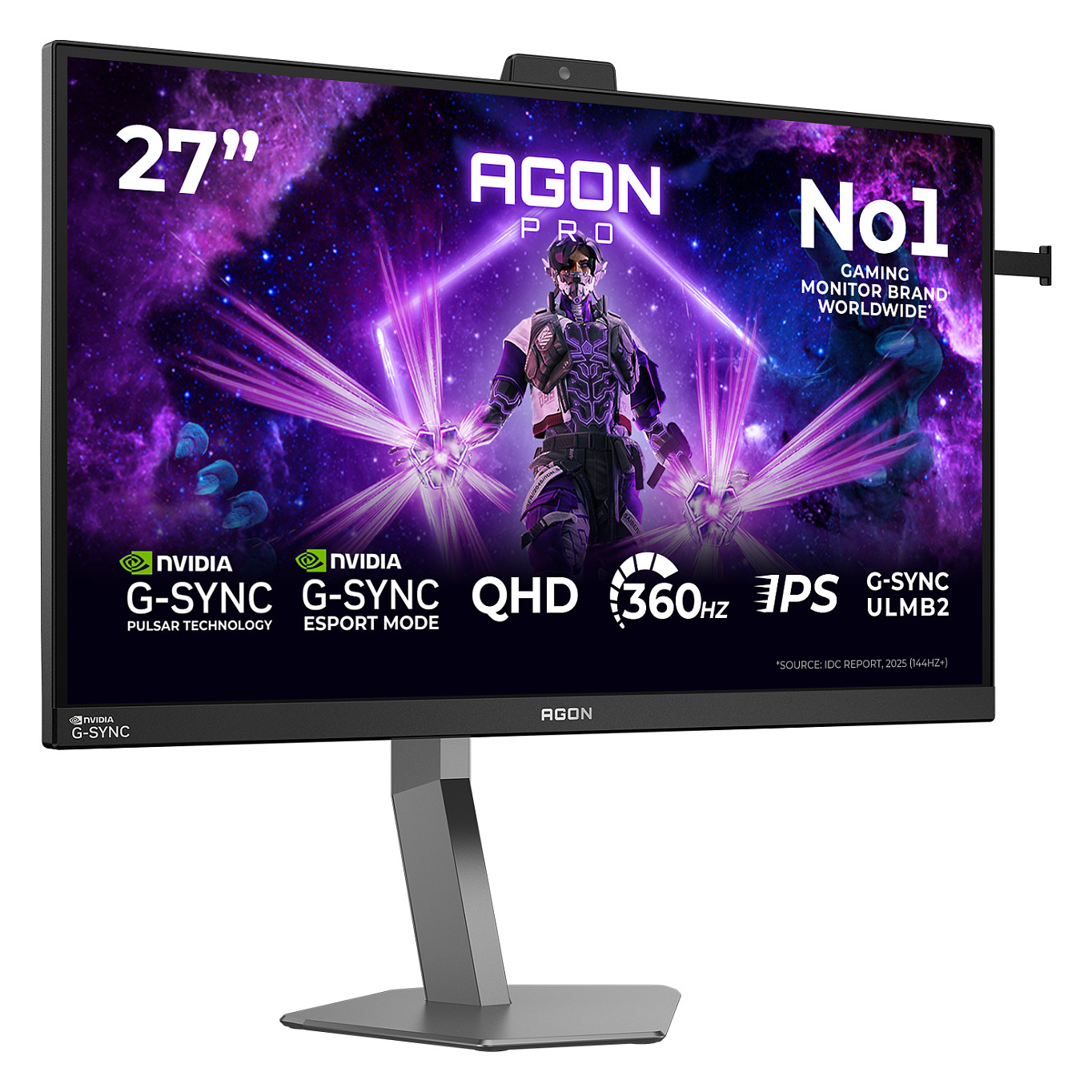 AOC AGON PRO AG276QSG2 27 Zoll WQHD Fast-IPS 360Hz Gaming Monitor schwarz