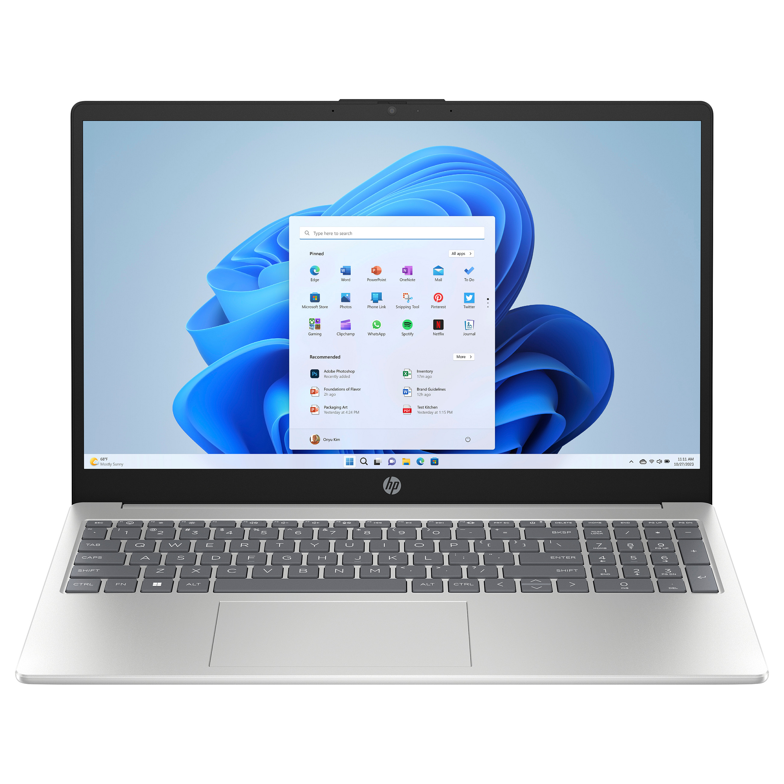 HP 15-fc0155nf R5-7520U/8GB/512GBSSD/W11 Home AZERTY French Layout Notebooks