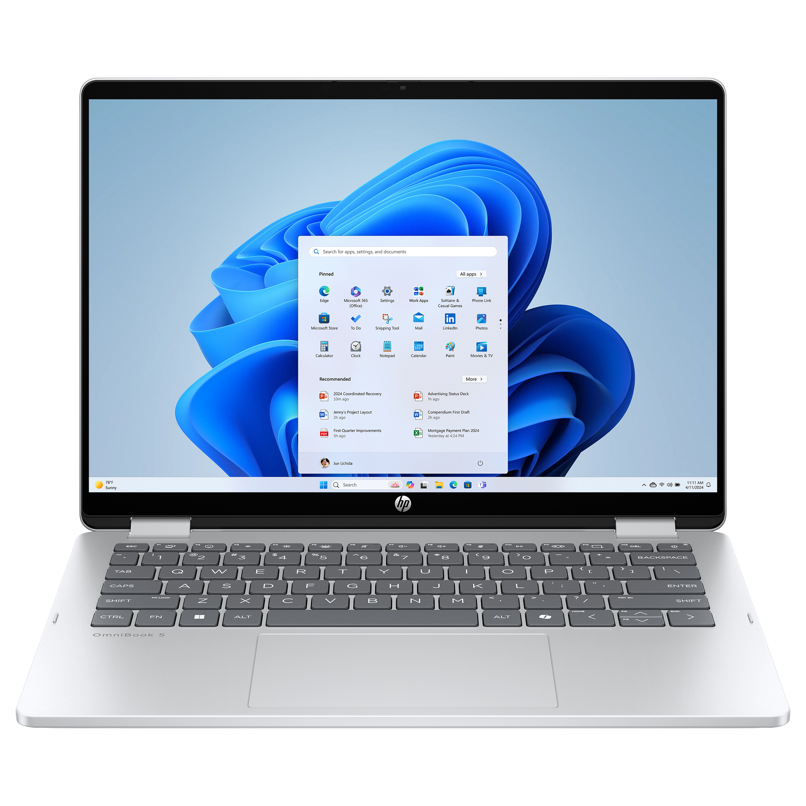 HP OmniBook 5 Flip 14-fp0051ngx Core5 120U/16GB/512SSD/W11 Home Notebooks