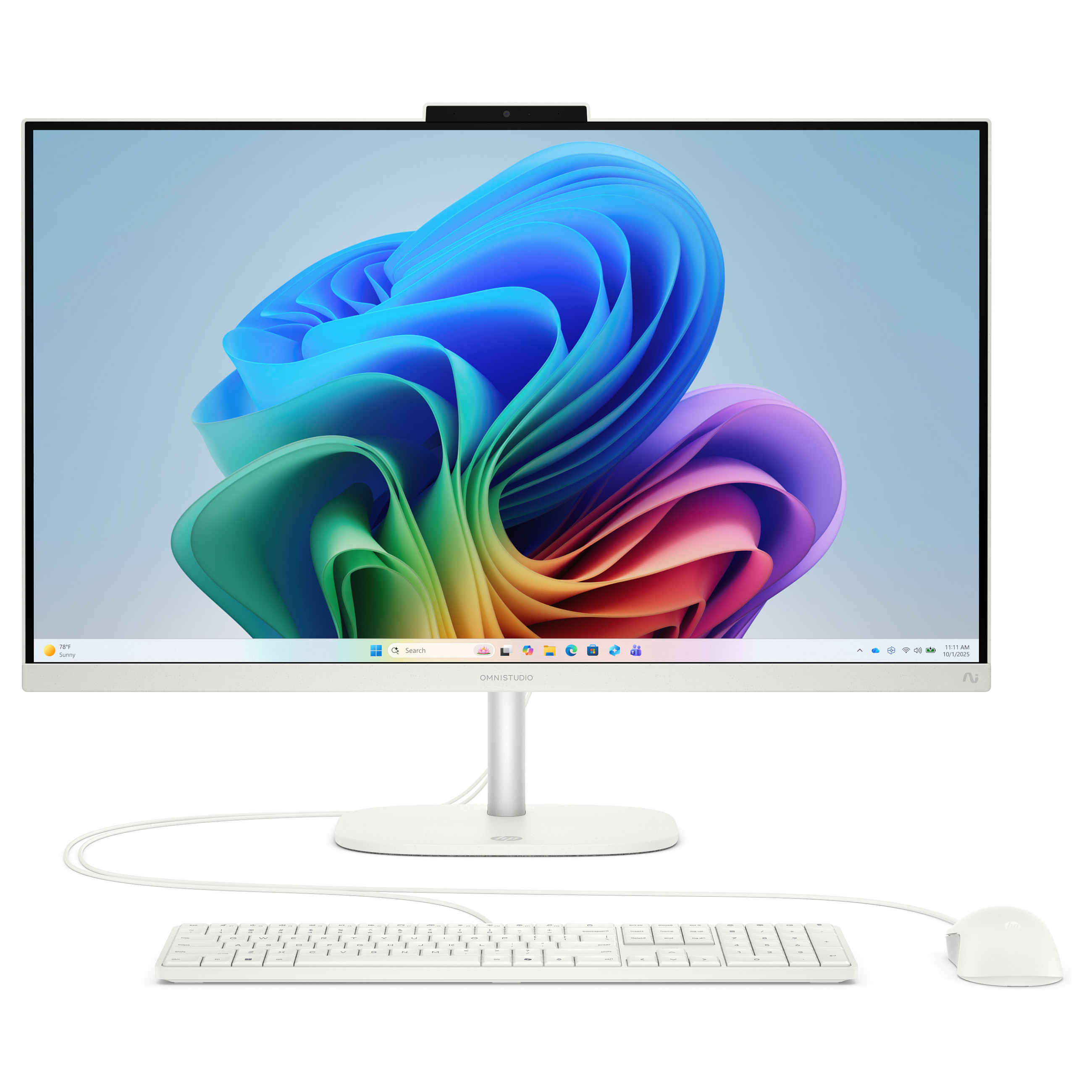 AIO HP OmniStudio 27-cw0471ng 27 RYZ AI 7 445/16GB/512SSD/W11 Home white All in One PC-Systeme