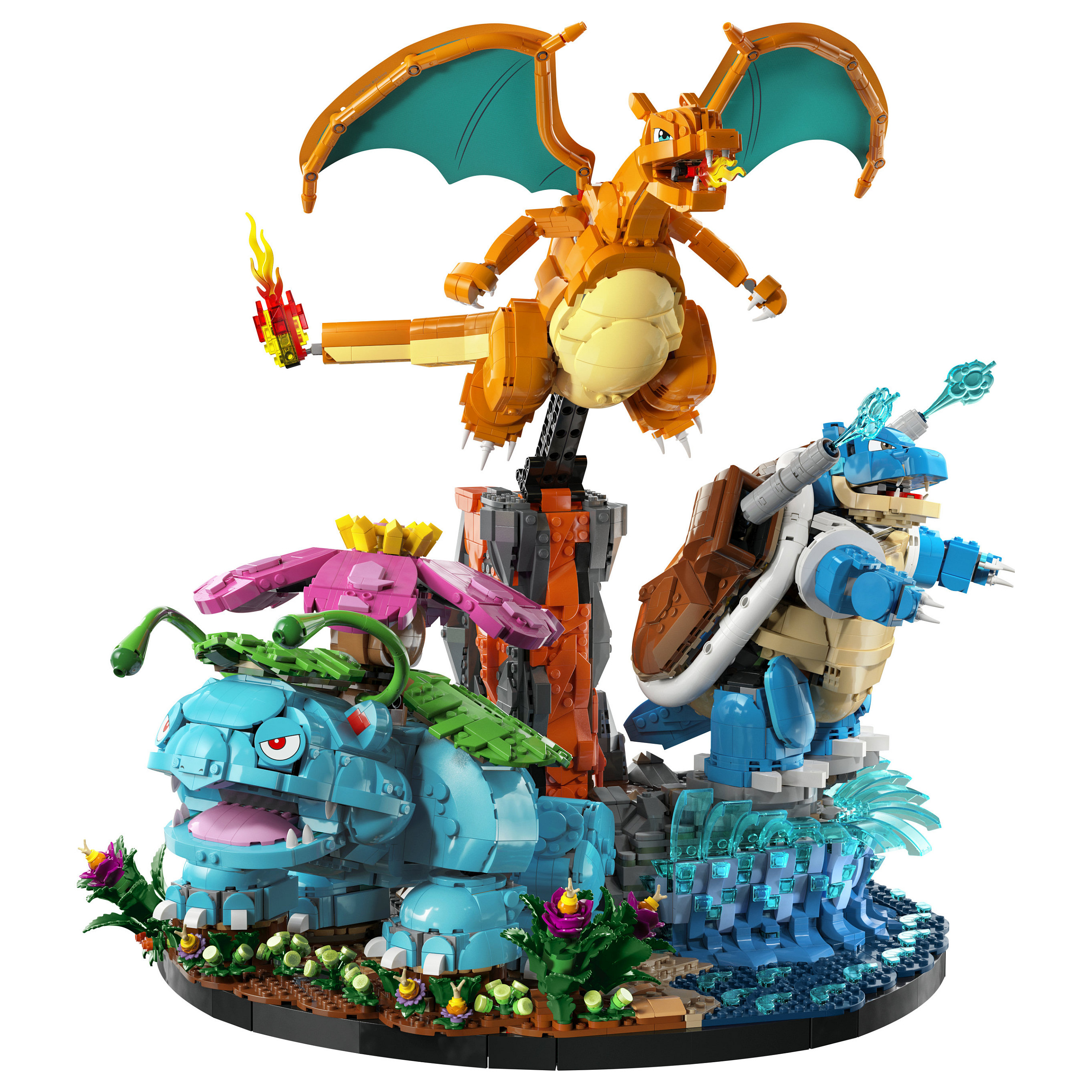 LEGO 72153 Pokemon Bisaflor, Glurak und Turtok