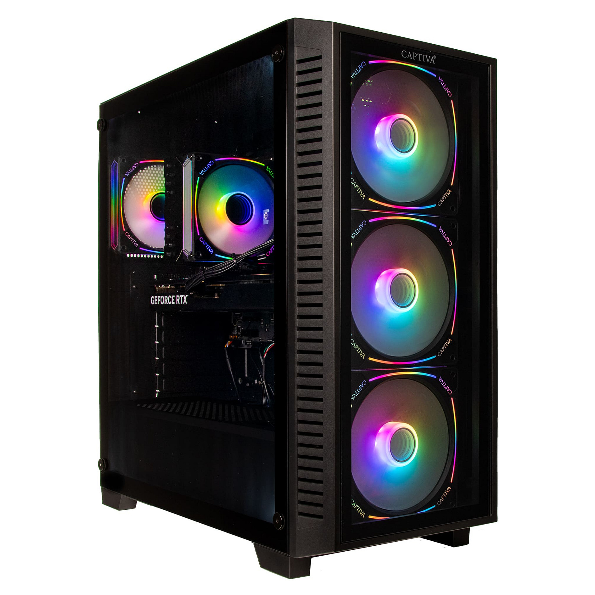Captiva Highend Gaming PC R90-899 RYZ7 7800X3D/32GB/1TBSSD/RTX5060Ti/W11 Home Marken PCs