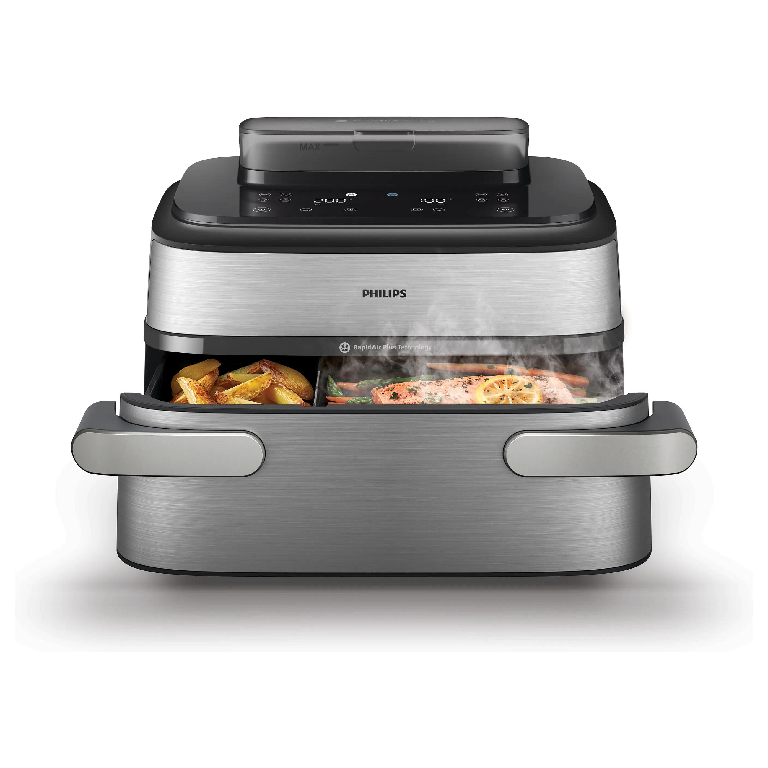 Airfryer NA565 02 Megabasket 9,5L 2750W silver black (NA565/02)